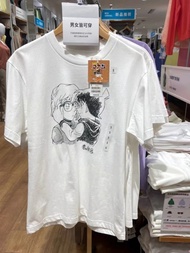 UNIQLO Summer Men's and Women's Detective Conan Joint Printed T-shirt Round Neck Loose Short Sleeve 456314/462177