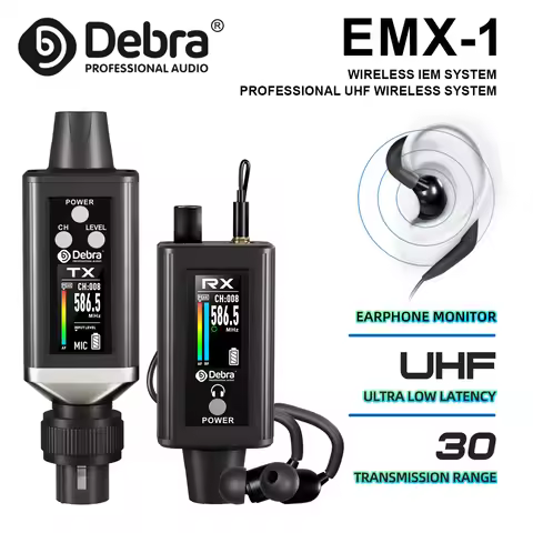 EMX-1 Wireless Monitoring System, Portable UHF Rechargeable Wireless System for Musical Instruments,