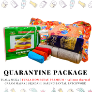 SET QUARANTINE TOWEL SEJADAH GARAM SARUNG BANTAL SELIMUT THERMAL KUARANTIN DI RUMAH, BILIK ATAU HOSP