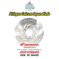 Blade Front Disc Plate, Disk, FR. Original AHM Brake - 45251KWB602