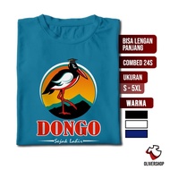 Baju Kaos Plesetan DONGO SEJAK LAHIR - parodi merek brand logo kata kata tulisan lucu unik dewasa an