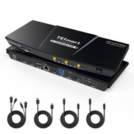 TESmart USB-C MST&EDID KVM Switch 2 Monitors 2 Computers HDMI+DisplayPort, USB 3.0 KVM Docking Stati