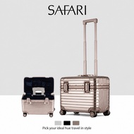 SAFARI All aluminum luggage, 16/18 "luggage, horizontal luggage, flip up luggage, small luggage