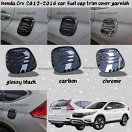 Honda Crv 2012-2016 car fuel cap trim cover garnish carbon fiber car accessories skhongauto