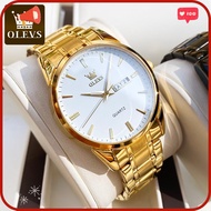 [100% ORIGINAL] OLEVS Jam Tangan Lelaki Original Waterproof Stainless Steel Watch Men Luminous Fashion Watch for Men