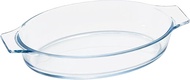 Aderia H-3852 Heat Resistant Glass Cooker Au Gratin Dish Baking Cook Roaster Oval L 28.8 fl oz (850 
