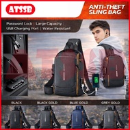 ATSSB Casual Man Men Sling Bag Messenger Bag Crossbody Bag Shoulder Bag Beg Sandang Beg Silang Anti-