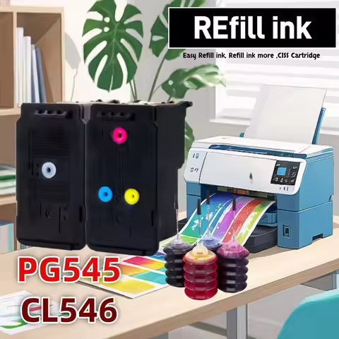 Remanufactured CISS Printing Cartridge PG-545 CL-546 Ink Cartridges for Canon Pixma MG2950 MX495 MG3