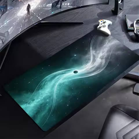Mouse Pad Interstellar Galaxy Anime Gaming Accessories Varmilo Keyboard Desk Mat Gabinete Gamer Carp