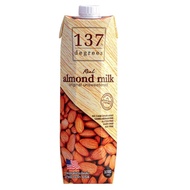 137 Degrees Real Almond Milk Unsweetened Dairy Free Milk 1 Liter