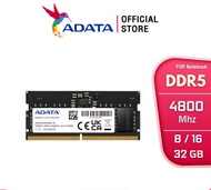 ADATA (แรม) 8GB/16GB/32GB RAM รุ่น DDR5/4800 SO-DIMM For Notebook - (AD5S4800)
