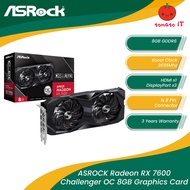 ASROCK Radeon RX 7600 Challenger 8GB OC Graphics Card