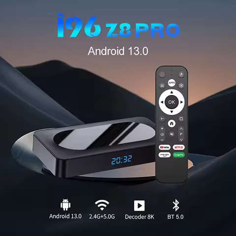 10PCS I96 Z8 PRO Android 13.0 RK3528 Dual WIFI 4K LAN 100M 4G 32G BT5.0 Media Player Smart TV Box