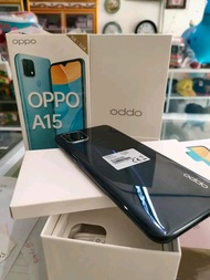 Oppo A15 Ram 3/32 nominus masih mulus fullshet second rasa baru resmi Indonesia