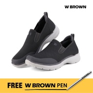 W BROWN Men's Sports Shoes - Gray (WST887GY)