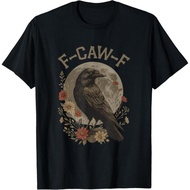 Funny F Caw F Raven Bird Saying Graphic F-Caw-F Crow T-Shirt USA