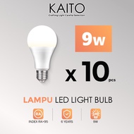 【BULK BUY 10PCS】 KAITO Lampu Led Light Bulb Lampu Led Siling Mentol E27 LED Bulb Downlight 9W A Bulb