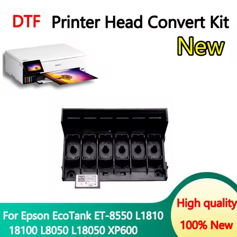 ET8550 L18050 ET 8550 L8180 XP600 DTF Printhead Manifold Adaptor Print Head Allow Normal Damper For 
