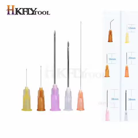 100pcs Painless small needle painless beauty ultrafine 32G 30G 26G 23G 18G 16G syringes Korean Needl