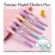 * SG READY STOCK * Sanrio Pastel Grip Clicker Pen (Little Twin Stars, Melody, Hello Kitty, Cinnamoroll) &lt; SR1 &gt;