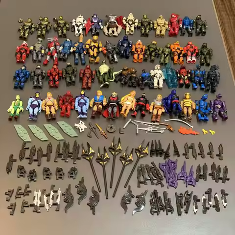 New Lot Mega Construx Bloks UNSC Master Cheif Elite Grunt Marine Zealot Brute Warriors MOTU He Man F