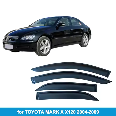 Window Visor for TOYOTA MARK X X120 2004-2009 Rain Guard Side Vent Deflector Weathershield Outside-M