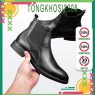 Aroti Men's Chealsea Boots High Quality Beautiful Cow Leather, Super Durable Stitched Sole, 3cm Heig