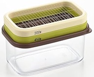Yoshikawa SJ3324 Butter Case, 7.9 oz (200 g) and 15.9 oz (450 g) Butter Cutter, 7.1 oz (200 g), Cuts