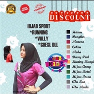 BLB KIDS Hijab Jilbab Sport Voli Volley Kerudung Olahraga Remaja Dewasa Bahan Jersey Lycra Realpict