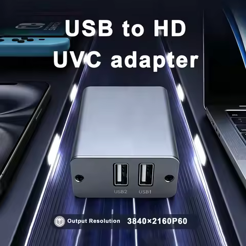 Camcorder USB to Hdmi UVC ，Action4/Action5/Pocket3 to Hdmi Image Transmission Capture Card Live Spor