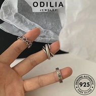 Silver 925 Original retro style For Women Cincin Perak Perempuan Adjustable Silver Rings Jewellery