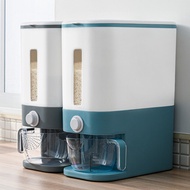 Rice Dispenser 12KG with Rinsing Cup Bekas Beras Viral Smart Rice Dispenser Kitchen St