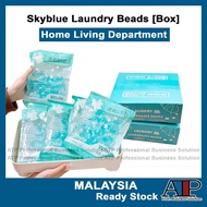 Laundry👕 Skyblue [Box] Candy Fragrance Laundry Beads Ball Liquid Gel Detergent Clothes Washing Machines Sabun Basuh Baju