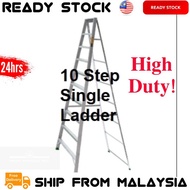 [HIGH DUTY] 10 steps aluminium single sided ladder