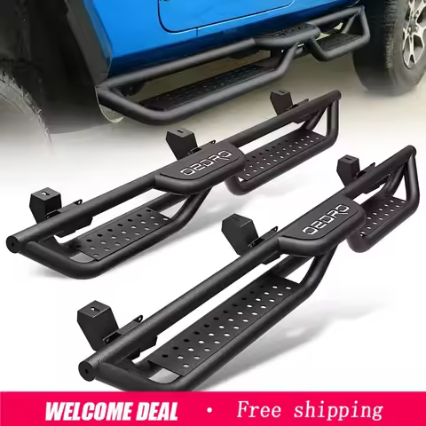 Running Boards for 2018- 2026 Jeep Wrangler JL Unlimited 4 Door Steel Side Steps
