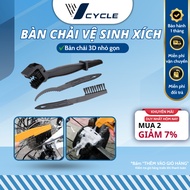 Chain cleaning tool 3D brush with slot brush