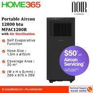 NOIR by Mistral Portable Aircon 12000 btu MPAC1200R