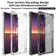 Sony Xperia 10 III ---IMAK 全包防摔軟套-氣囊版 (四角加厚 TPU) 透明 手機軟套 保護殼 +送 透明保護膜 Mon貼 Shock-Resistant Case (Air