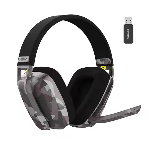 BINNUNE BW06 2.4GHz Wireless Gaming Headset with Mic for PS5 PS4 PC Mac Playstation Bluetooth Gaming
