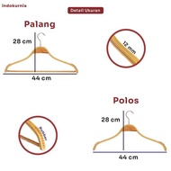 Indokurnia Hanger Kayu Zara Kualitas Premium Terlaris