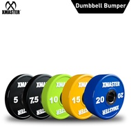 XMASTER Dumbbell Bumper Plate-Colour PU, 5KG-20KG, Loadable, Strength Training, Fitness CrossFit, Home Gym, Weightlift, ROGUE, ELEIKO