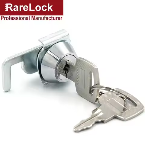 Mini Cam Lock with Quick Clip for Cash Box POS Drawer GYM Locker Metal Cabinet Airbox Lock 2008 Rare
