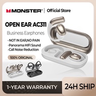 Monster AC311 Wireless Earphones Open Ear Bluetooth headphones 5.4 Business Earbuds with Mic Waterpr
