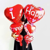 3-layer aluminum heart balloon with the words I LOVE YOU,HAPPY DAY