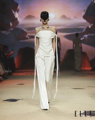 NICHP : The Silent Flow Collection : Marta top เสื้อเปิดไหล่แต่งด้วยเส้น (Pre-order 3-4 week)