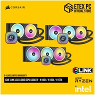 CORSAIR iCUE LINK LCD Liquid CPU Cooler - Black ( H100i / H150i / H170i )