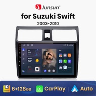 Junsun วิทยุอัตโนมัติแอนดรอยด์ CarPlay ไร้สาย V1เสียงสำหรับ Suzuki Swift 2003 2005 2006 2007 2008 2009 2010 4G ในรถยนต์มัลติมีเดีย2din จีพีเอส