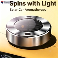 DREAMFOREST Aluminum Alloy Solar Rotating Car Interiors Air Freshener Aroma Diffuser Dashboard Ornam