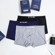 WOWON MEN BOXER - CELANA DALAM PRIA - ZERO GRAVITY FEEL - 3 PCS