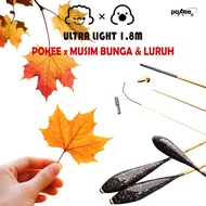 POKEE Joran Teleskopik Ultra Light 1.8M (MUSIM BUNGA) Udang Galah Telescopic Rod Prawn Pancing Kolam
